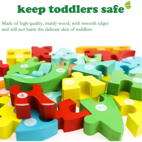 4 Pack - Montessori Wooden Puzzles - Image 2