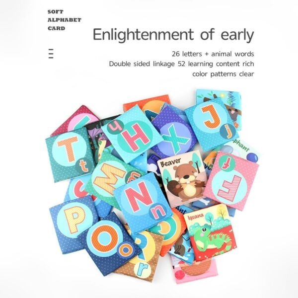 Children Can't Tear Washable Cloth Books, Cognition, English Alphabet Literacy - Image 2