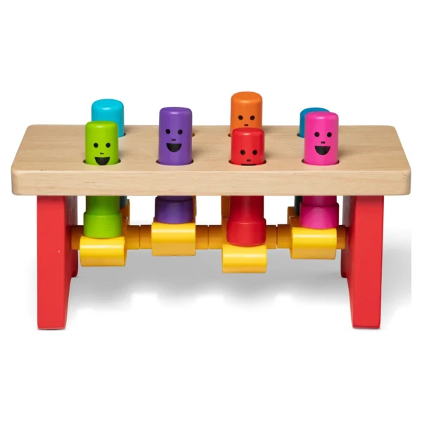Deluxe Pounding Bench Wooden Toy With Mallet