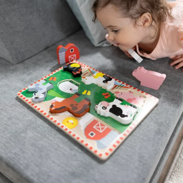 Farm Wooden Chunky Puzzle (8 pcs) - FSC Certified - Image 3